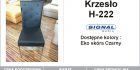 KRZESŁO H222 CZARNE