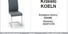 KRZESŁO KOELN SZARE