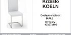 KRZESŁO KOELN BIAŁE
